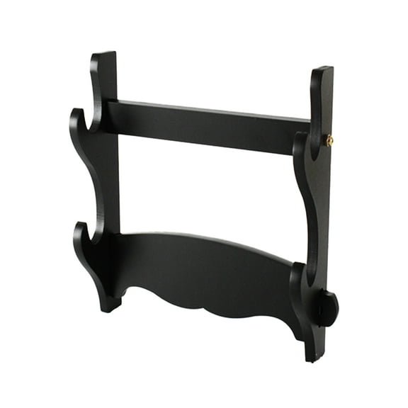 Raindrops Wall-Mounted Sword Hanging Rack Organizer Black 1 Set Wood