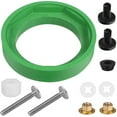 thumbnail image 1 of Raindrops Toilet Tank Bolts and Gasket Replacement Kit, NBR Material, Complete 1-Set for Easy Toilet Repair, 1 of 8