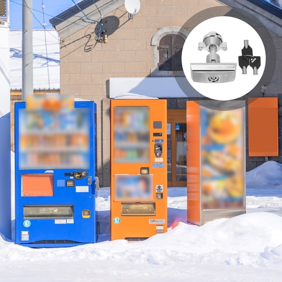 Raindrops 1 Set Vending Machine Lock and with T Handle for Soda Snack Candy and Gumball Machines Replacement