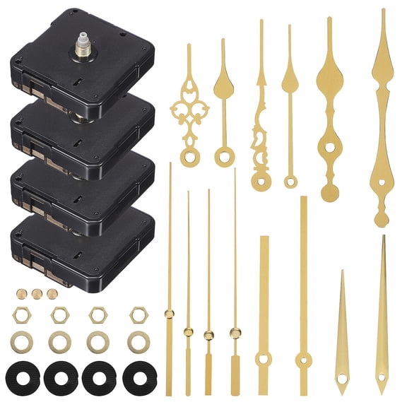Raindrops Clock Movement Mechanism Kit with Numbers for Craft Projects and Precise Wall Clock Repair Parts