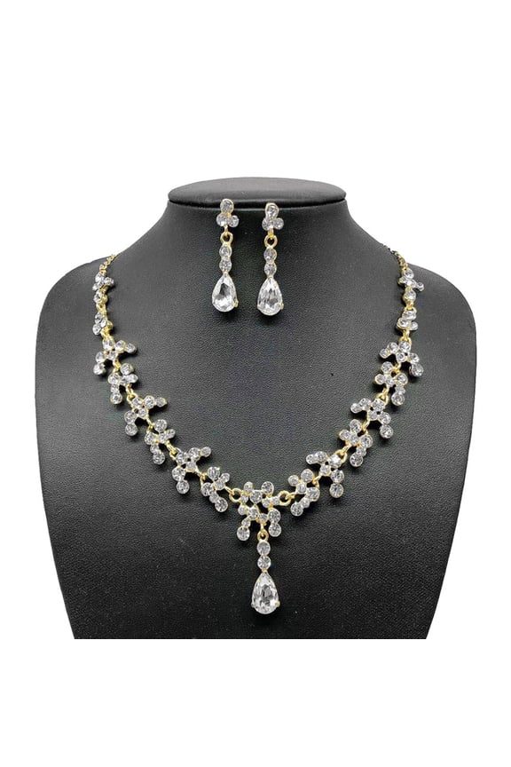 1 Set Statement Necklace for Women Chic Bride Crown Jewelry Accessory for Special Party