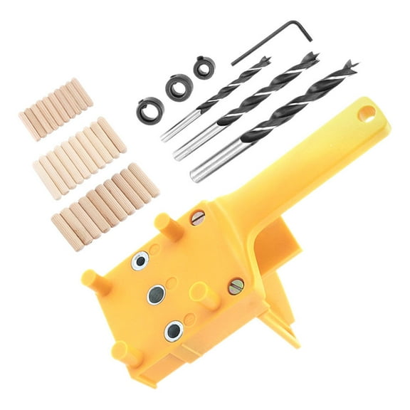 Raindrops Yellow Wood Drill Bit Set 1 Piece - Precision Drilling Tools for Woodworking and Projects