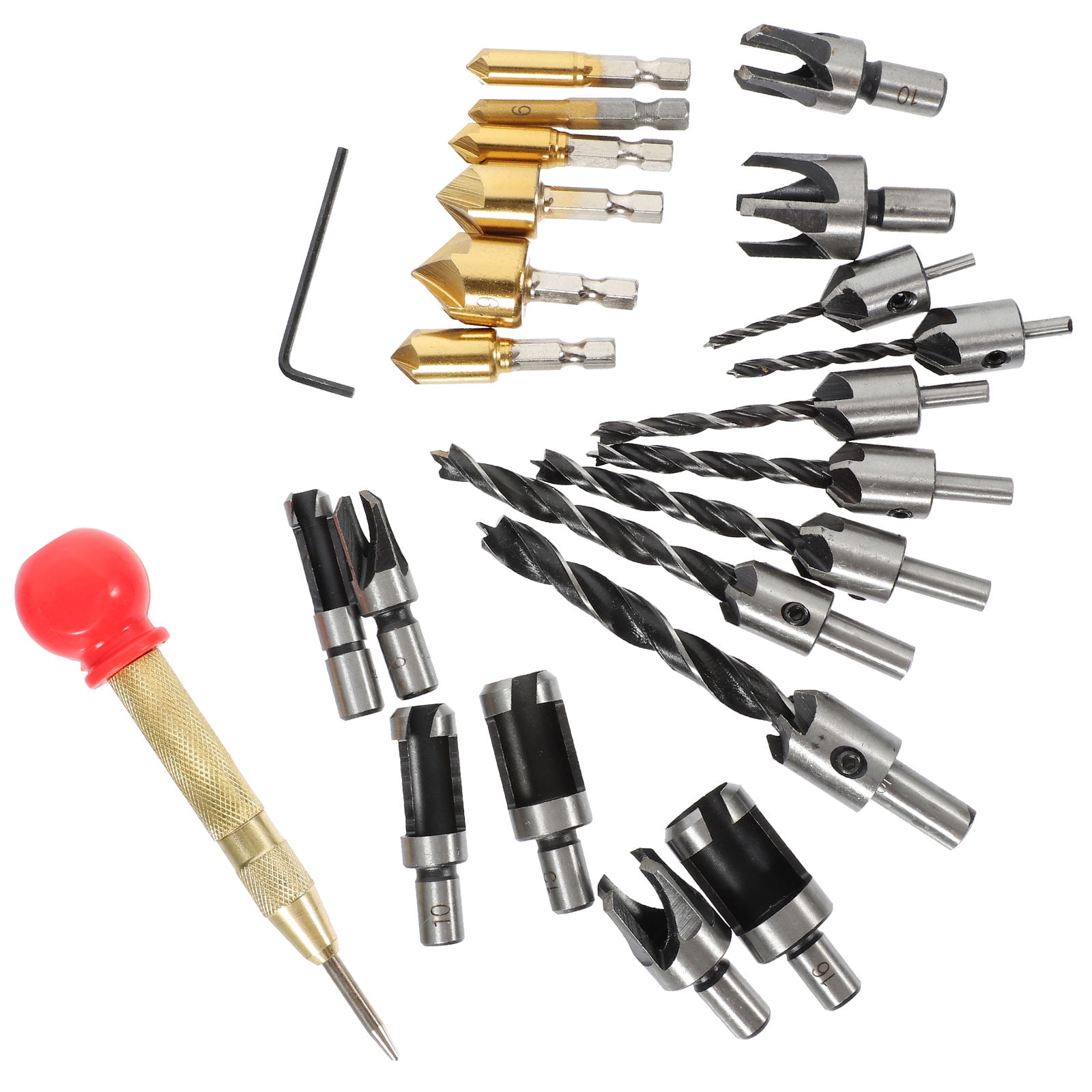 Raindrops 1 Set Woodworking Drilling Tools Wood Plug Cutter Countersink Drill Bit Woodworking Tools