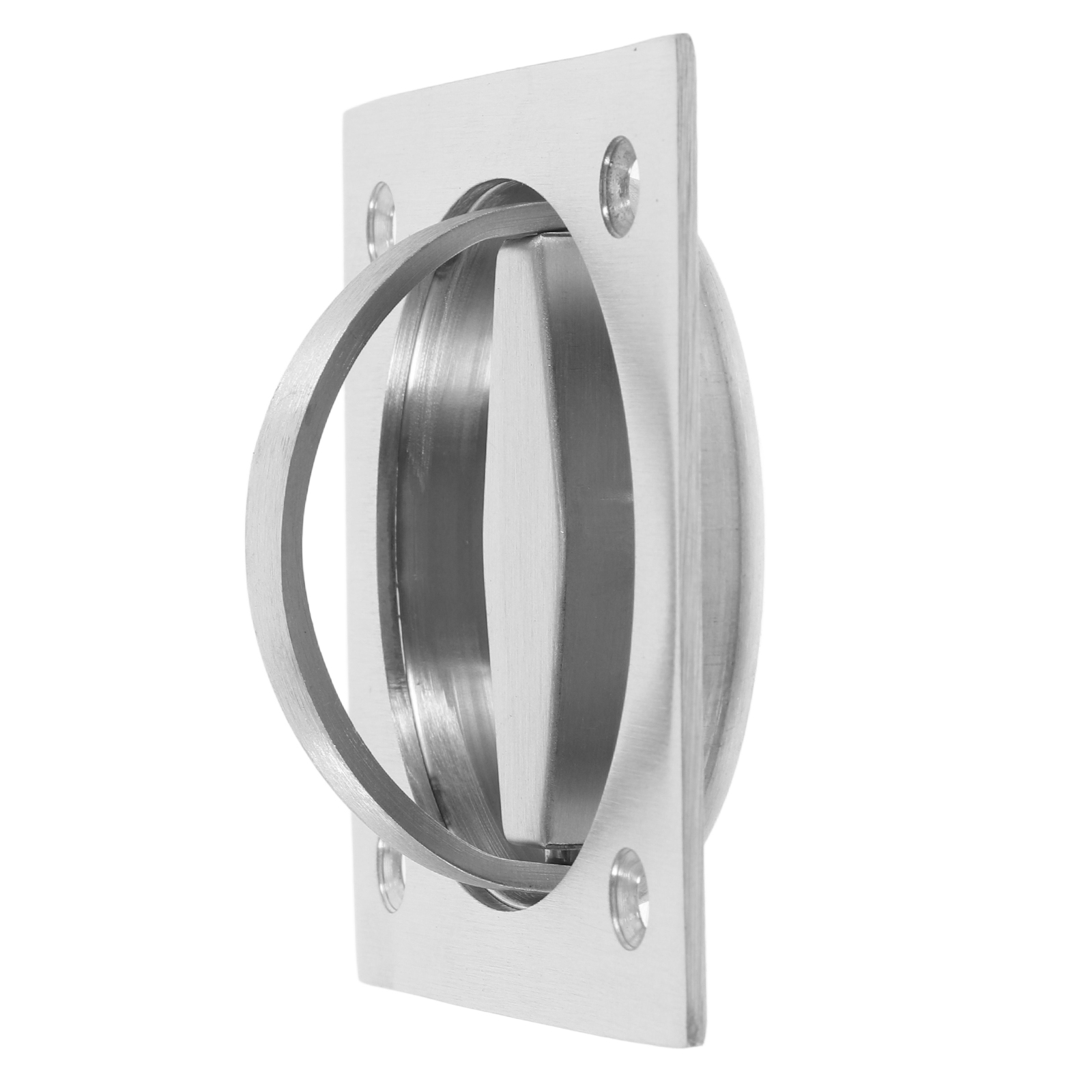Single Finger Insert Raindrops 1 Set of Flat Stainless Steel Recessed Flush Pull Finger ...