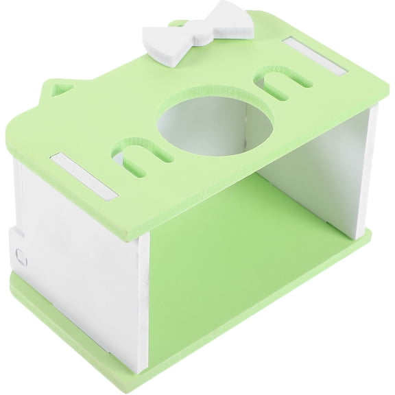 Raindrops 1Set Small Animal Hamster Hideout Light Green Tear Resistant Pet Cottage for Hamsters and Guinea Pigs