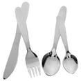 thumbnail image 1 of Raindrops Kids Stainless Steel Utensil Set for Travel and Everyday Use - Child-Friendly Flatware Design, 1 of 8
