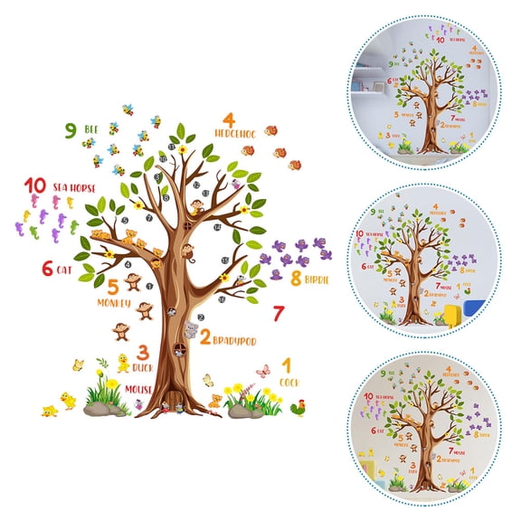 Raindrops 1 Set of Multi-colored Wall Sticker for Room Decor with PVC Material and Cartoon Design