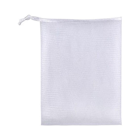 Raindrops Wooden Soap Holder Set with Bubble Making Net for Soap Foam, Easy Drying and Storage, Bathroom Accessory