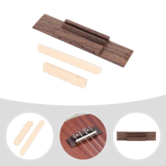 Raindrops 1 Set of Ukulele Bridge Ukulele Nut Ukulele Bridge Set Ukulele Accessories Supplies