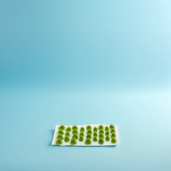 Raindrops 1 Sheet Fake Grass for Crafts Realistic Simulation for Model Sand Table Green 12.80X6.40X1.20in