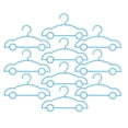 thumbnail image 1 of Raindrops  10 PCS Baby Hanger Clothes Hanging Rack Shirt Hangers Clothing Child Blue, 1 of 8
