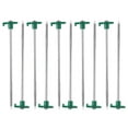 thumbnail image 1 of Raindrops  10 PCS Canopy Stake Large Tent Stakes Tents Screw Travel Green, 1 of 8