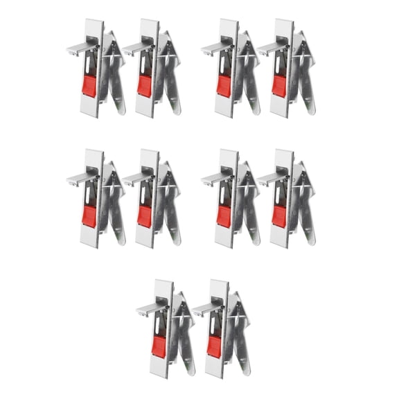 Raindrops 10 PCS Electric Cabinet Door Locks Push Type Latch Panel Mounting Latch for File Cabinet Lock Replacement and Storage Units