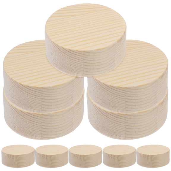 Raindrops 10 PCS Slice Wood Chip Model Board Kids Crafts Party Centerpieces Child