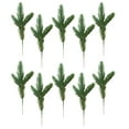 thumbnail image 1 of Raindrops  10 PCs Pine Needle Picks Artificial Pines Faux Filler Green, 1 of 8