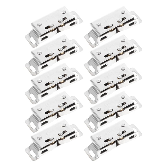 Raindrops Stainless Steel Spring Door Ball Catch Silver Easy Install Noise Reduction 10Pairs