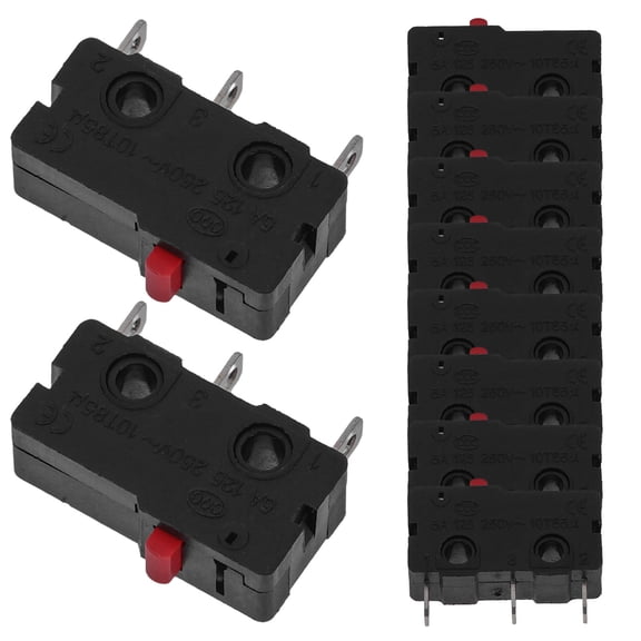 Raindrops  10 Pcs Appliance Supply Limit Switches Replacement Indoor Micro Travel Black
