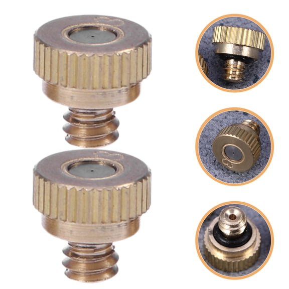 Raindrops  10 Pcs Atomizing Nozzle Garden Hose Spray Mister Pipe Golden