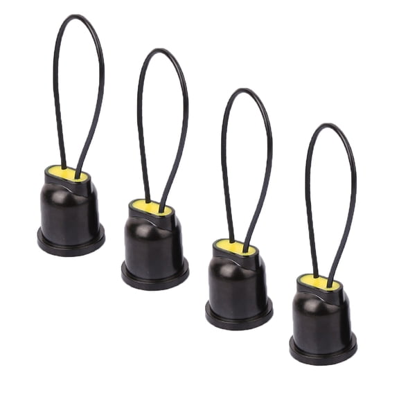 Raindrops 10 Pcs Bulb Socket Bakelite Lamp Holder Dimmable LED Light Bulbs Switch Black