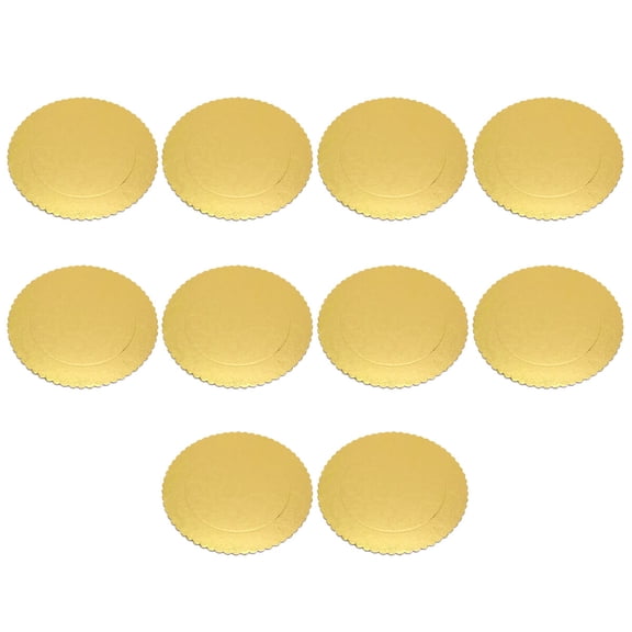 Raindrops Set of 10 Round Cake Boards 20x20x0.3CM Cake Base for Baking and Decorating