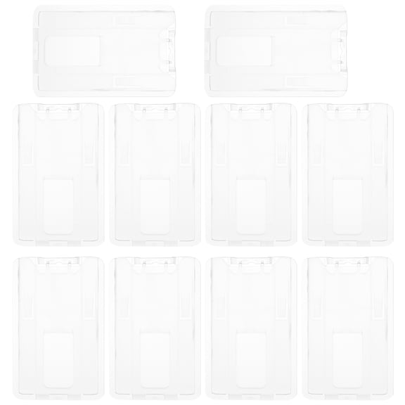 Raindrops  10 Pcs Cardholder Transparent Hard Shell Easy to Use Business
