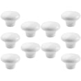 thumbnail image 1 of Raindrops  10 Pcs Ceramic Handle Drawer Handles Cabinet Door Knobs White, 1 of 8