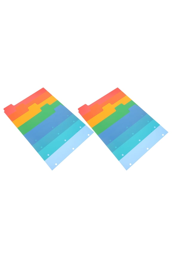 10 Pcs Classification Tabs Keychain Dividers for File Index