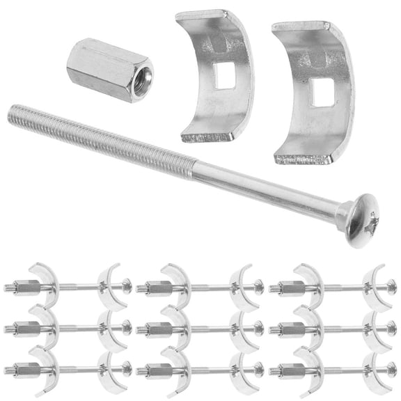 CHICHUMID 10pcs Counter Connectors Galvanized Steel Silver for Effortless Kitchen Assembly