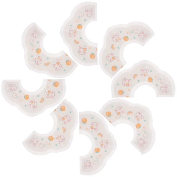 Raindrops Baby Drool Bibs Cotton Orange Mealtime Protection Infants 10 Pcs