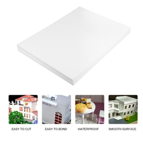 Raindrops 10-Piece Outdoor Craft Decoration Set with Foam PVC Board for Model Layouts, Projects, and Crafts