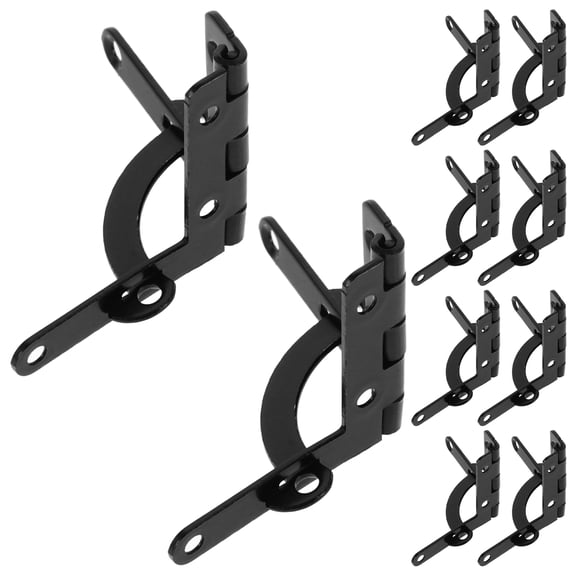 Raindrops  10 Pcs Decorative Hinges Rustic Slot Gold Silverware Utensil Black