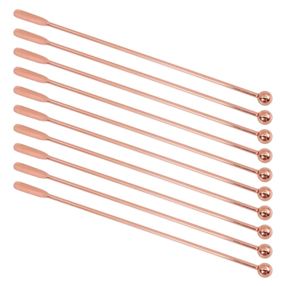 Raindrops 10 Pcs Embossed Cocktail Stirring Rod 19.50X0.60X0.60CM Rose Gold