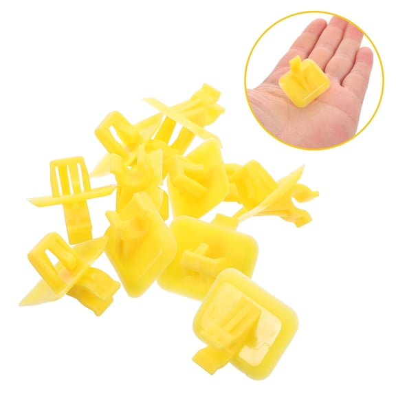 Raindrops 10 Pcs Engine Hood Support Clip Car Prop Struts Clamp Yellow