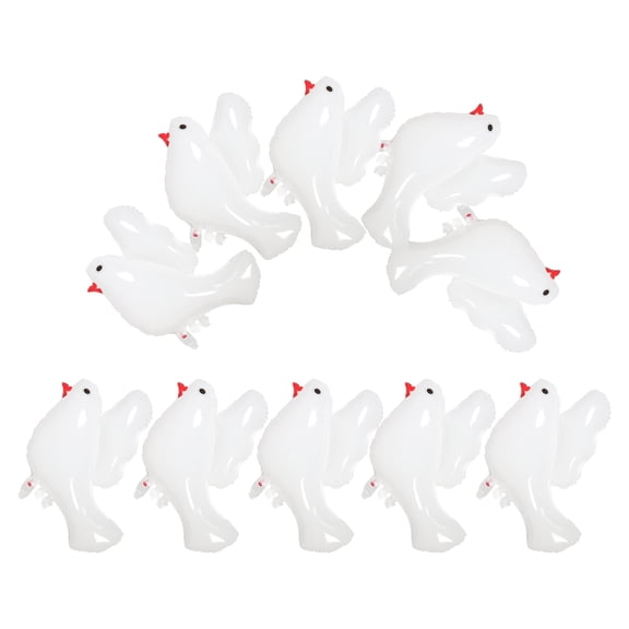 Raindrops 10 Pcs Foil Release Christening Balloons Newborn Bride 75.00X66.00X1.00CM White