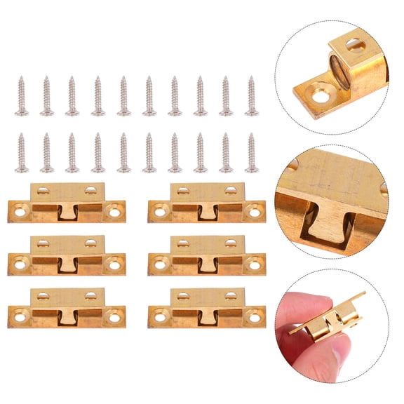 Raindrops 10 Pcs Furniture Catches for Office Furniture 1.57x0.35x0.39 in