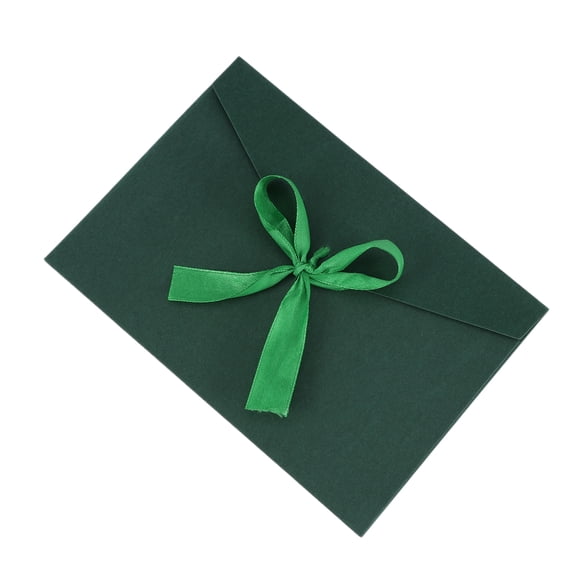 Raindrops 10 Pcs Green Creative Bow Envelopes Kraft Paper for Invitations Cards Wedding Party 17.5x12.5cm