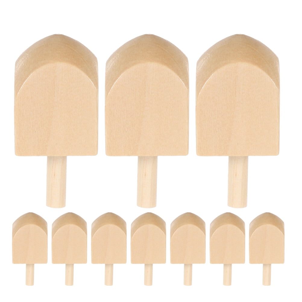 10 Pièces Dreidels En Bois Pour Hanukkah - Décorations Chanukah Jeu Traditionnel