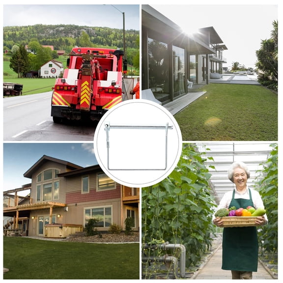 Raindrops 10Pcs Rust Resistant Carbon Steel Shaft Locking Pin for Trailer Hitch and Farm Use