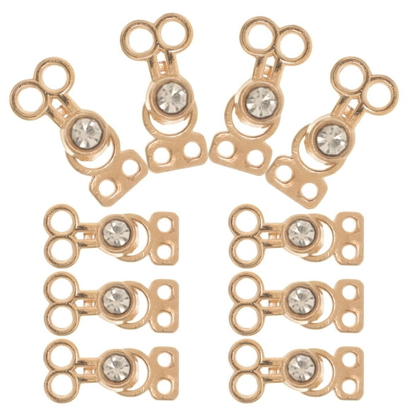 Raindrops 10 Pcs Jacket Buckles Jacket Buttons 2.00X1.00X0.50CM Golden