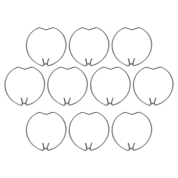 Raindrops 10 Pcs LED Spotlight Tube Clamp Headlight Retaining Clip Silver