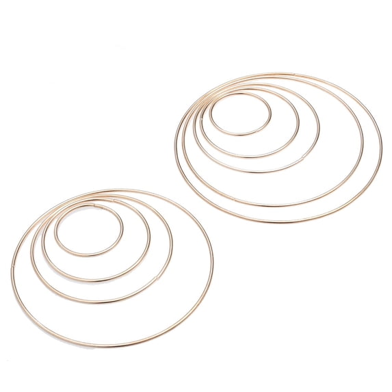Raindrops 10 Pcs Large Hole Beads for Crafting Catcher Decorations Dream Golden