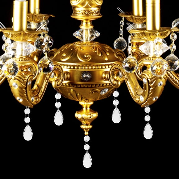 Raindrops 10 Pcs Light Pendant Hanging Crystals Hall Prism