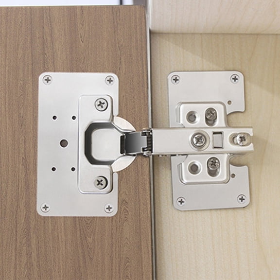 Raindrops 10 Pcs Metal Cabinet Hinge Mending Plate Door Fixing X003fqyych Silver