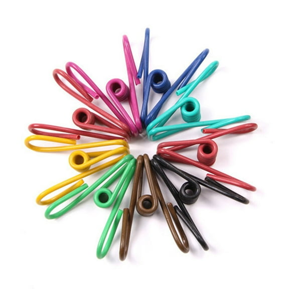 Raindrops 10 Pcs Multi-purpose Clothes Pegs Steel Wire Towel Clips Clothesline Clothespins (Random Color)