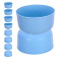 thumbnail image 1 of Raindrops  10 Pcs Plastic Bowl Microwavable Breakfast Bowls Reusable Baby Blue, 1 of 8