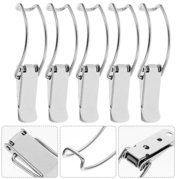 Raindrops 10 Pcs Push Open Latch Gate Heavy Duty Buckle Lock