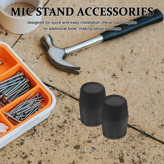 Raindrops 10 Pcs Reliable Mic Stand Foot Protectors Quick Installation Plastic Microphone Stand Cap Tips Long-Lasting Mic Rack Leg Protectors