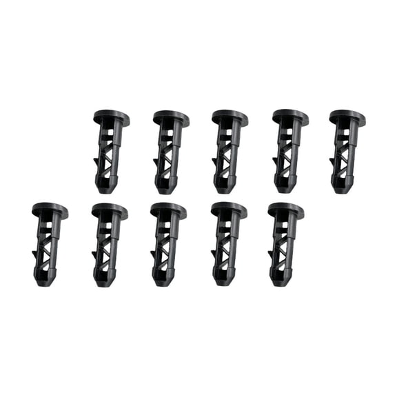 Raindrops  10 Pcs Dustbin Lid Plugs Plastic Trashcan Latches Safety Buckles Outdoor Black