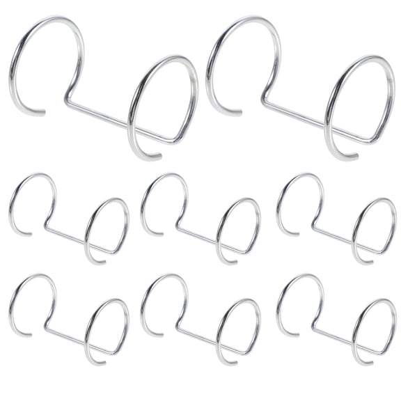 Raindrops 10 Pcs Signature Card Binding Binder Binders Office Silver