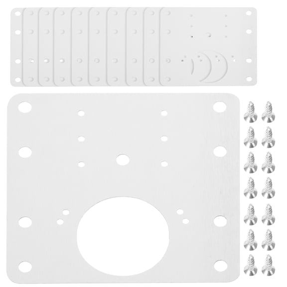 Raindrops  10 Pcs Small Cabinet Hinges Repair Patch Plate Door Kit